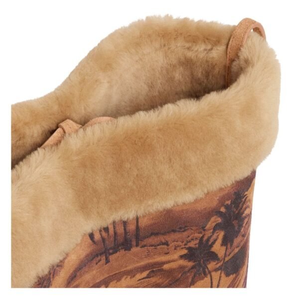 CELINE BUCKET IN SHEARLING PALM TREES PRINT - Image 4