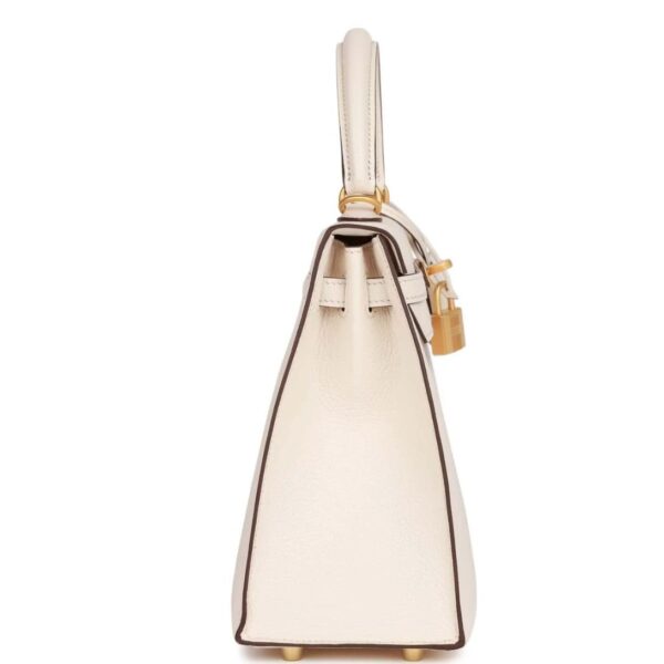HERMÈS KELLY SELLIER 28 NATA EPSOM GOLD HARDWARE - Image 4