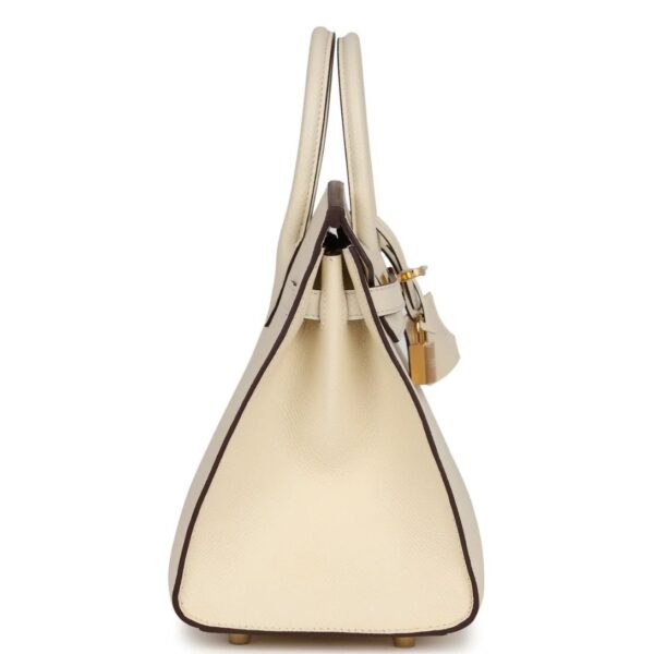 HERMÈS BIRKIN SELLIER 25 NATA EPSOM GOLD HARDWARE - Image 5