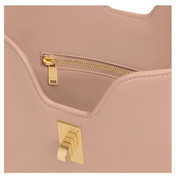 CELINE SMALL CAMILLE 16 SOFT BAG IN SMOOTH CALFSKIN SOFT PEACH - Image 9