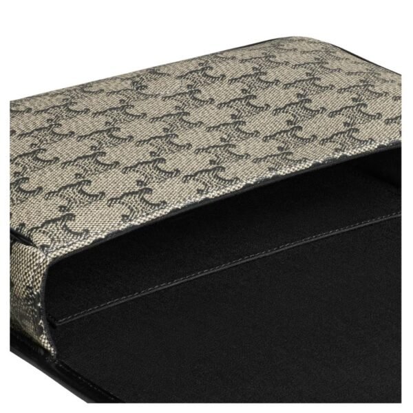 CELINE SMALL FOLCO MESSENGER IN TRIOMPHE CANVAS AND CALFSKIN BEIGE - Image 4