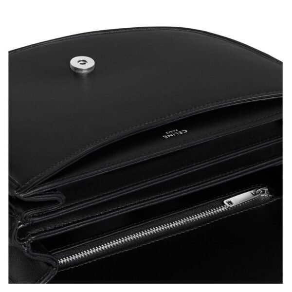 CELINE MEDIUM BESACE TRIOMPHE IN SUPPLE NATURAL CALFSKIN BLACK - Image 4