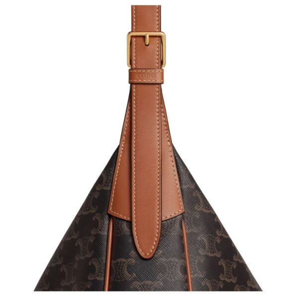 CELINE MEDIUM HELOÏSE BAG CUIR TRIOMPHE IN CANVAS AND CALFSKIN - Image 4