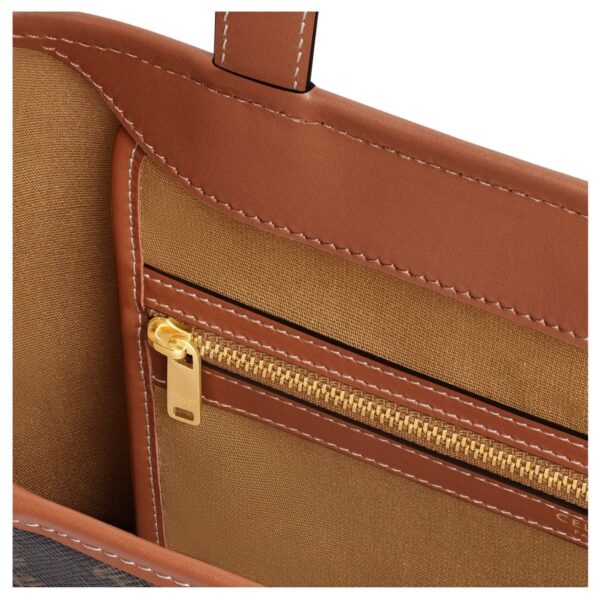 CELINE MEDIUM CABAS IN TRIOMPHE CANVAS AND CALFSKIN - Image 4