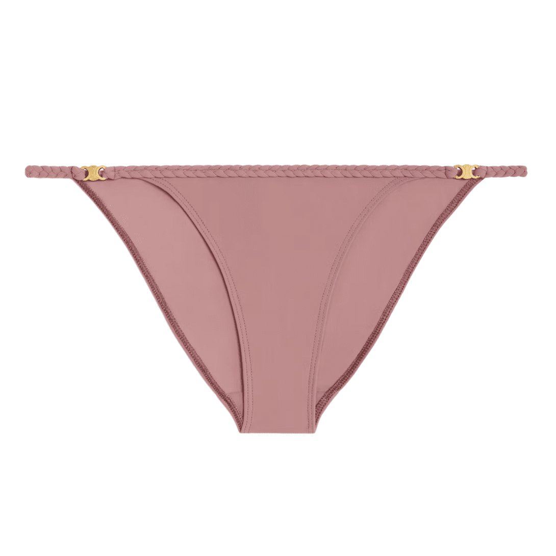 4-2-3.png CELINE TRIOMPHE SWIMSUIT BOTTOM IN MATTE JERSEY ROSE PASSE