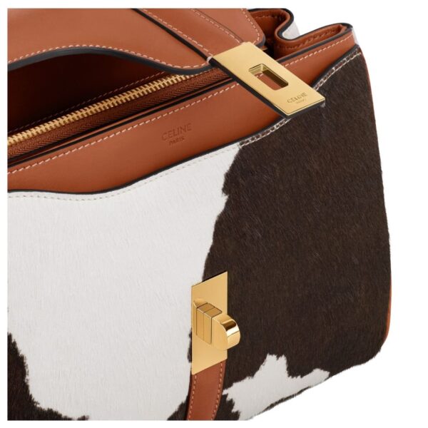 CELINE SMALL 16 BAG IN PONY CALFSKIN WITH COW PRINT - Image 4