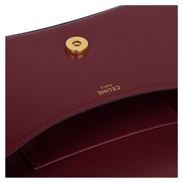CELINE TEEN LOLA IN SHINY CALFSKIN LIGHT BURGUNDY - Image 8