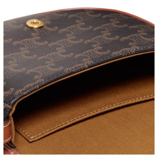 CELINE MINI BESACE IN TRIOMPHE CANVAS AND CALFSKIN - Image 4