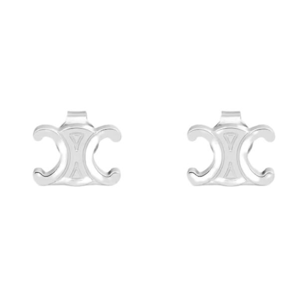 CELINE TRIOMPHE STUDS IN BRASS WITH GOLD FINISH - Image 2