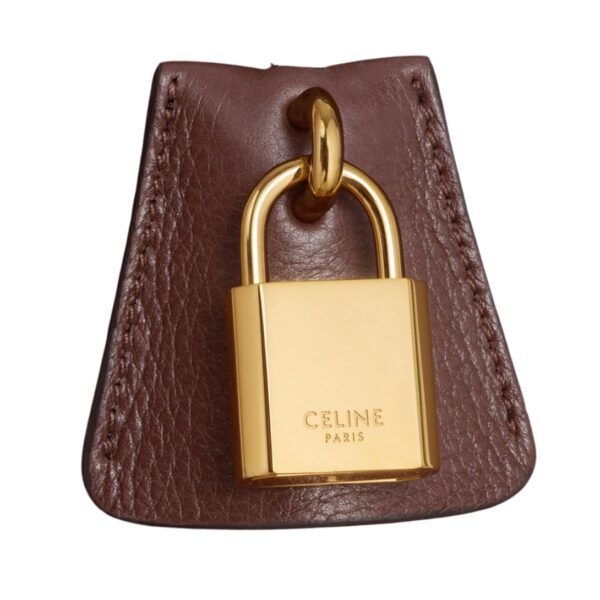 CELINE MEO BAG IN SUPPLE GRAINED CALFSKIN CHESTNUT - Image 5