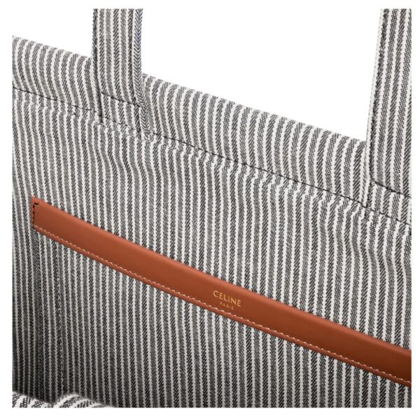 CELINE LARGE CABAS THAIS IN STRIPED TEXTILE - Image 4