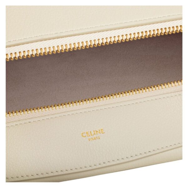 CELINE LARGE ROMY IN SUPPLE GRAINED CALFSKIN LIMESTONE - Image 5