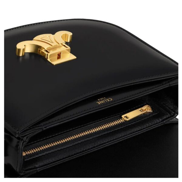 CELINE BESACE CLEA IN SHINY CALFSKIN BLACK - Image 5