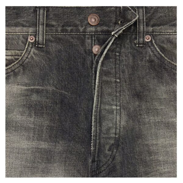 CELINE WESLEY JEANS IN BLACK PARADISO WASH DENIM - Image 4