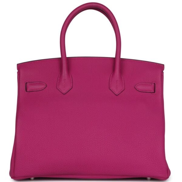 HERMÈS BIRKIN 30 ROSE POURPRE TOGO PALLADIUM HARDWARE - Image 2