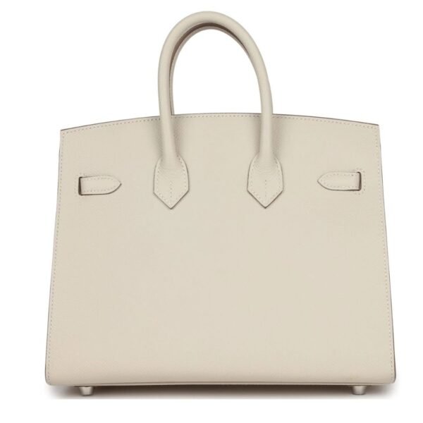 HERMÈS BIRKIN SELLIER 25 CRAIE EPSOM PALLADIUM HARDWARE - Image 2