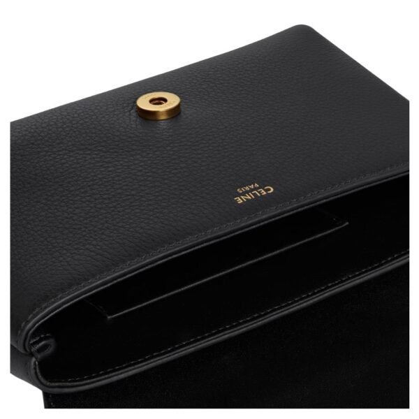 CELINE MINI VICTOIRE IN SUPPLE GRAINED CALFSKIN BLACK - Image 5