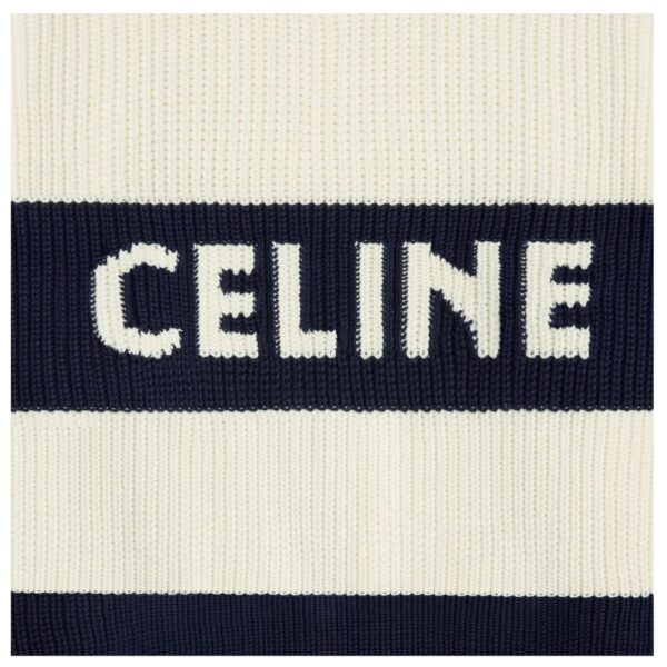 CELINE OVERSIZED SWEATER IN STRIPED COTTON - Image 4