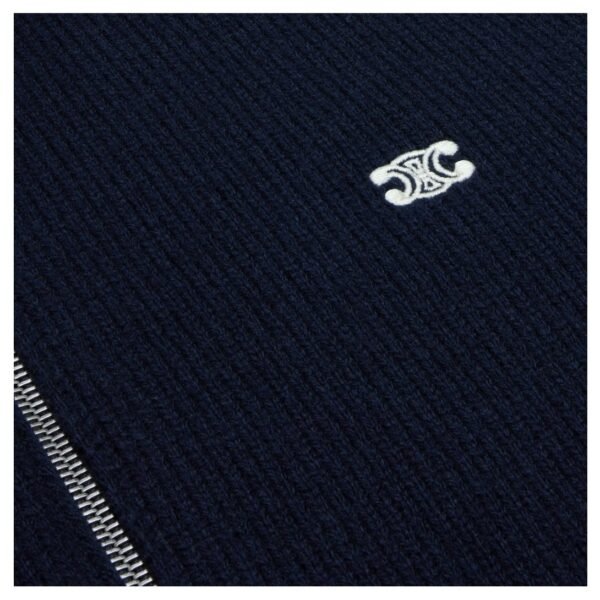 CELINE TRIOMPHE TRUCKER SWEATER IN WOOL CASHMERE - Image 4