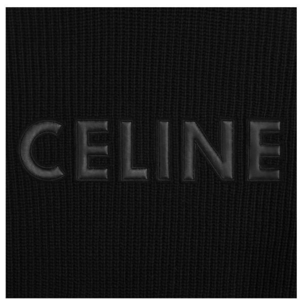 CELINE HOODED SWEATER IN MONOCHROMIC WOOL - Image 4
