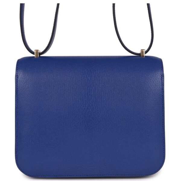 HERMÈS CONSTANCE 18 BLEU ROYAL CHEVRE GOLD HARDWARE - Image 2