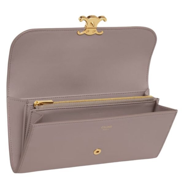CELINE LARGE WALLET TRIOMPHE IN SHINY CALFSKIN PEBBLE - Image 6