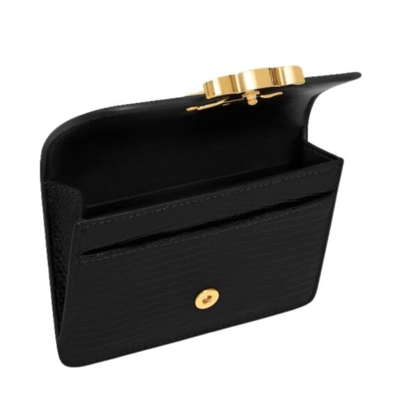 CELINE CARD HOLDER WITH FLAP TRIOMPHE IN LIZARD - Image 4
