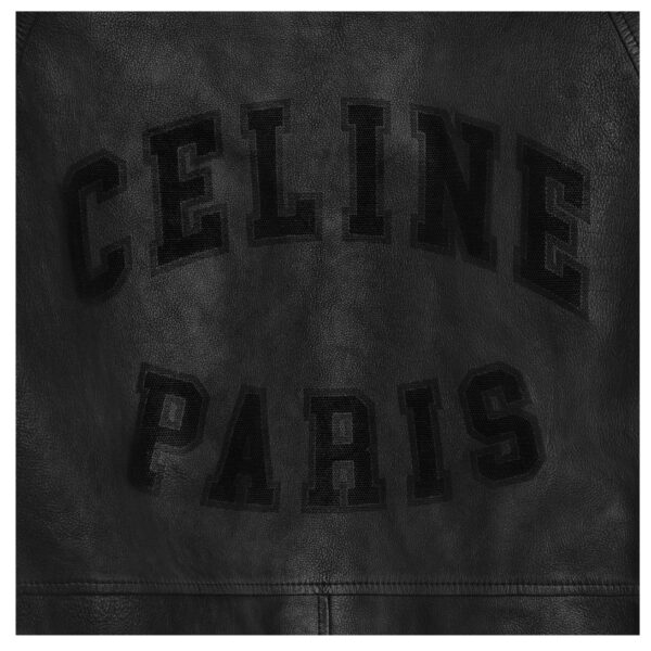 CELINE LOOSE BLOUSON JACKET IN SOFT LAMBSKIN - Image 4