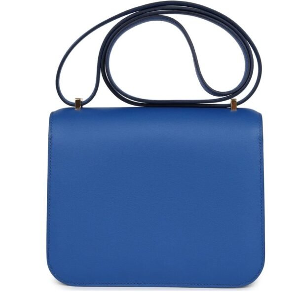 HERMÈS CONSTANCE 18 BLEU FRANCE SWIFT GOLD HARDWARE - Image 4