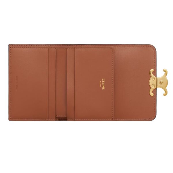 CELINE COMPACT WALLET WITH COIN TRIOMPHE IN CANVAS - Image 4