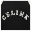 CELINE LOOSE T SHIRT IN COTTON JERSEY BLACK-WHITE - Image 5