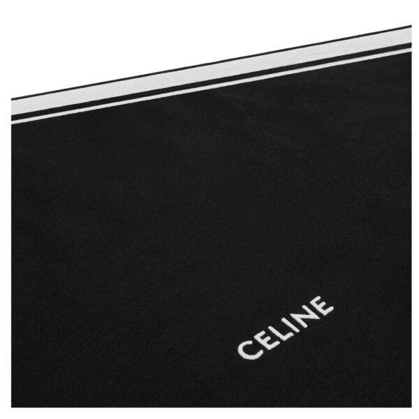 CELINE LOOSE SWEATSHIRT IN COTTON FLEECE BLACK - Image 5