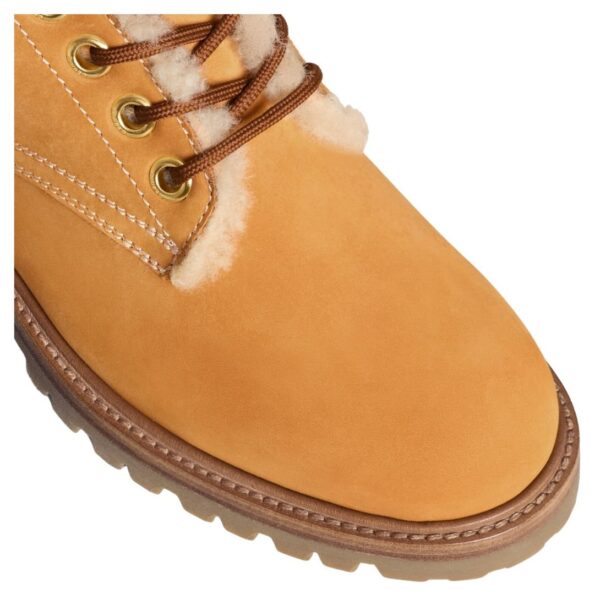CELINE KURT LACE UP MID BOOT IN NUBUCK CALFSKIN AND SHEARLING - Image 4