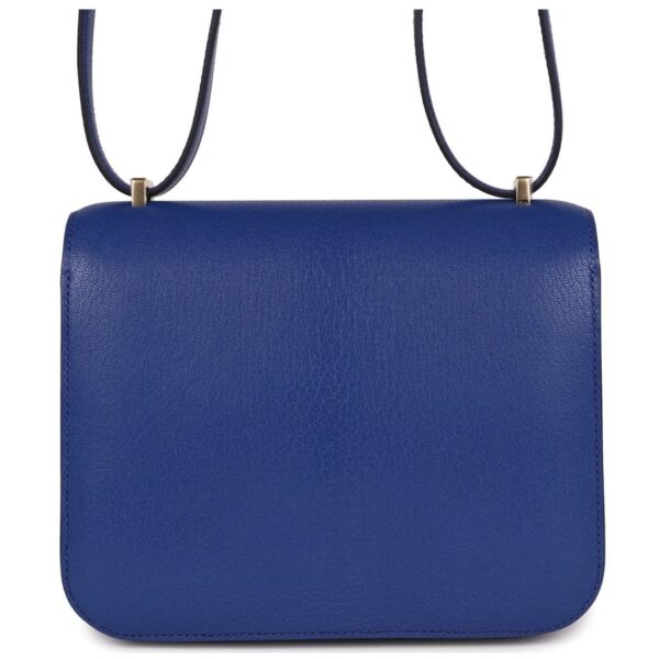 HERMÈS CONSTANCE 18 BLEU ROYAL CHEVRE GOLD HARDWARE - Image 2