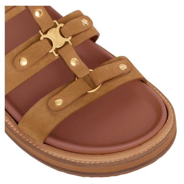 CELINE SLIDES TIPPI IN SUEDE CALFSKIN - Image 4