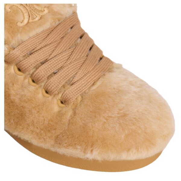 CELINE HUNTINGTON LOW TOP SNEAKER IN SHEARLING - Image 4