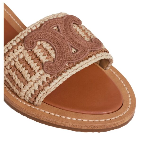 CELINE LYMPIA MULE IN RAFFIA - Image 4