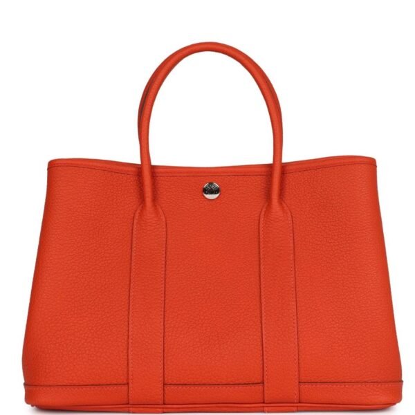 HERMÈS GARDEN PARTY 30 CAPUCINE NEGONDA PALLADIUM HARDWARE - Image 2