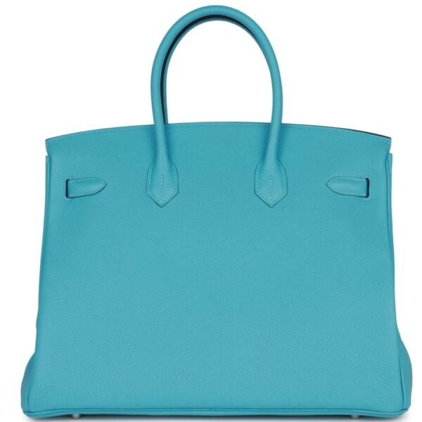 HERMÈS SPECIAL ORDER (HSS) BIRKIN 35 BLEU DU NORD VERSO TOGO BRUSHED PALLADIUM HARDWARE - Image 2