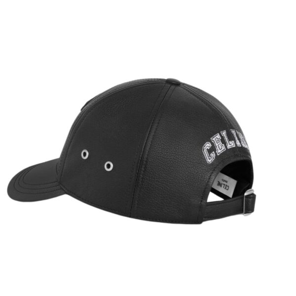 CELINE CASQUETTE BASEBALL COLLEGE AGNEAU GRAINÉ - Image 4