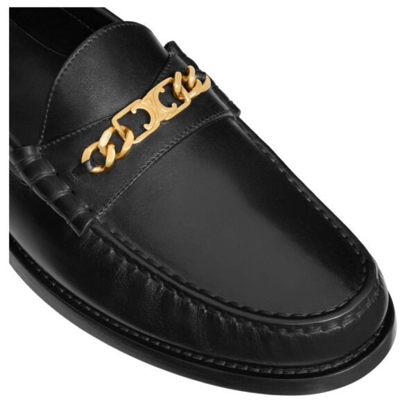 CELINE LUCO TRIOMPHE CHAIN LOAFER IN CALFSKIN - Image 4