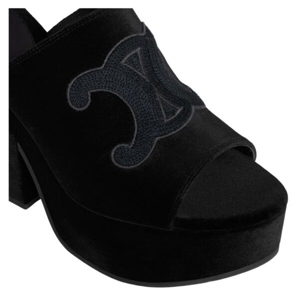 CELINE ELENA MULE IN VELVET - Image 4