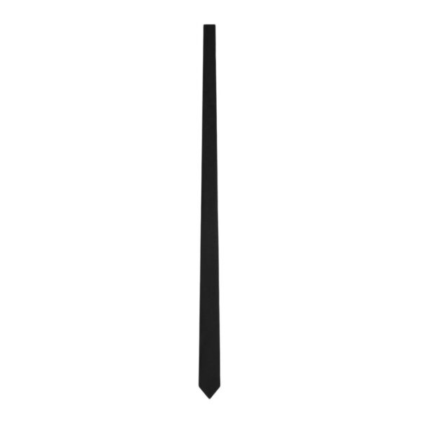 CELINE THIN TIE IN TEXTURED SILK