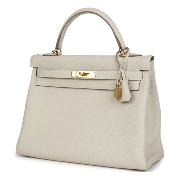 HERMÈS KELLY RETOURNE 32 CRAIE TOGO GOLD HARDWARE - Image 5