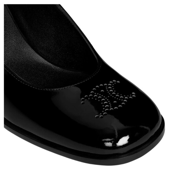CELINE LILY PERFORATED TRIOMPHE BABIES IN PATENT CALFSKIN - Image 4