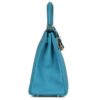 PRE-OWNED HERMÈS KELLY RETOURNE 28 TURQUOISE TOGO GOLD HARDWARE - Image 4