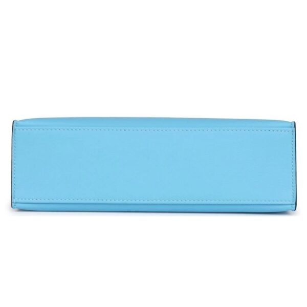 HERMÈS KELLY POCHETTE CELESTE SWIFT GOLD HARDWARE - Image 4
