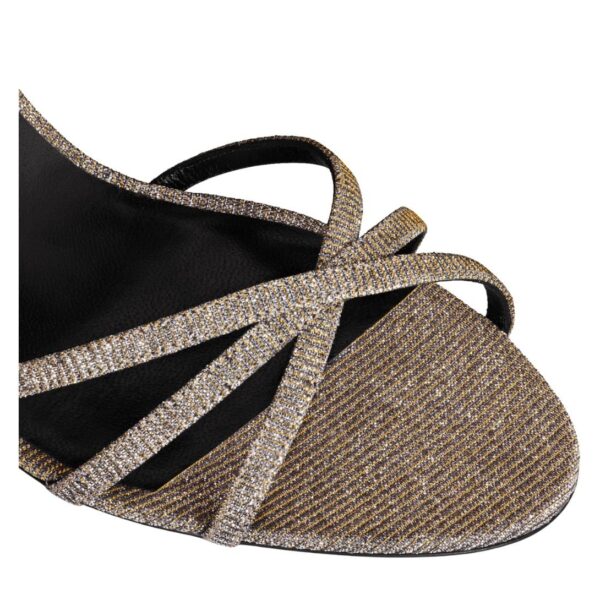 CELINE SOIR SANDAL IN IRIDESCENT FABRIC - Image 4