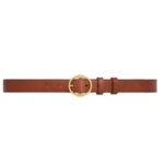 CELINE MEDIUM TWIN TRIOMPHE BELT IN VINTAGE CALFSKIN CAMEL