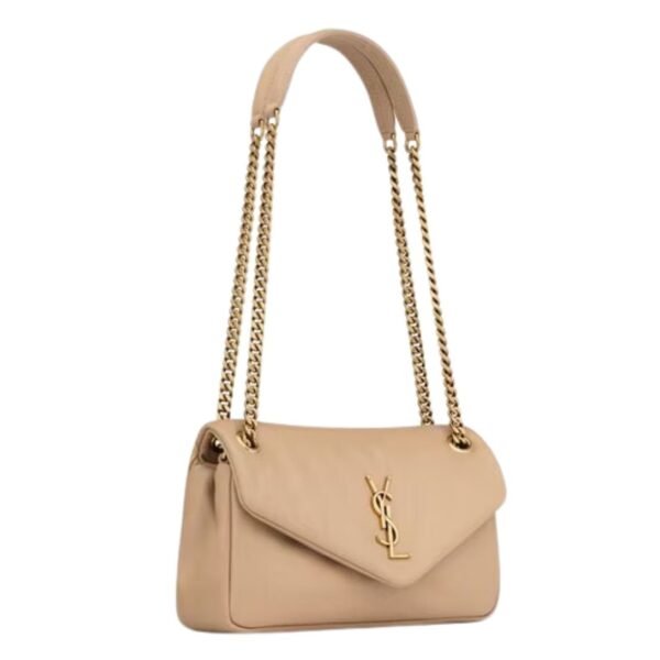 SAINT LAURENT CALYPSO SMALL IN PLUNGED LAMBSKIN - Image 4
